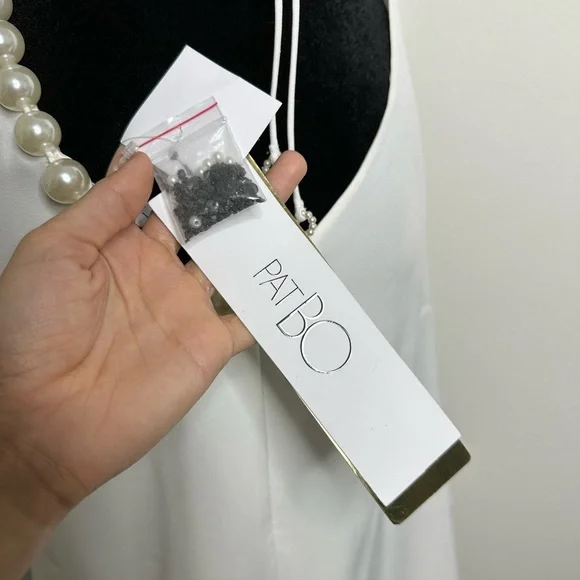 PatBo Halterneck Feather Trim Gown - Picture 9 of 13